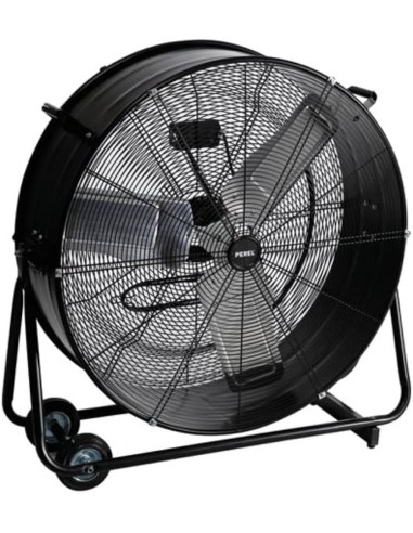 Perel cfan0475 ventilador de suelo 75cm diametro aluminio negro