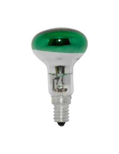 Sumo r50 incandescente color verde  220v 40w E14