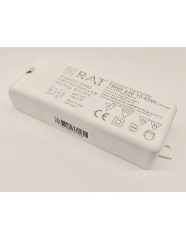 RAT transformador led regulable 230v 10-60w